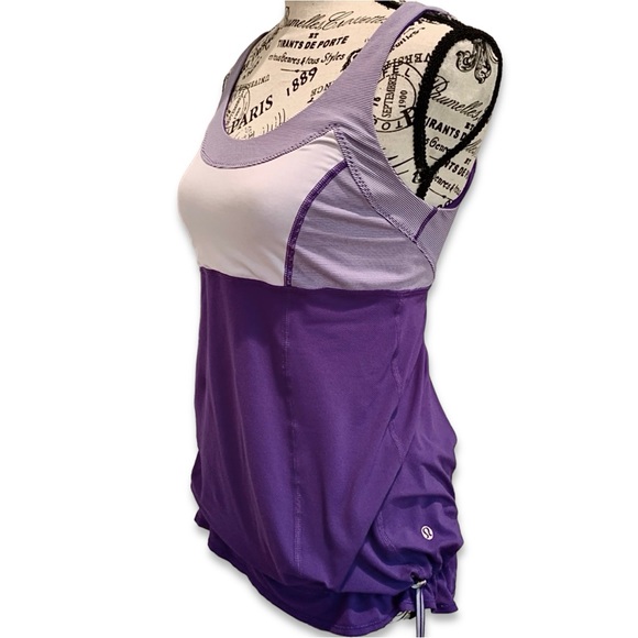 Lululemon Athletica Purple, Gray, + Off White Tank Top Size 6 NWOT - Picture 5 of 16